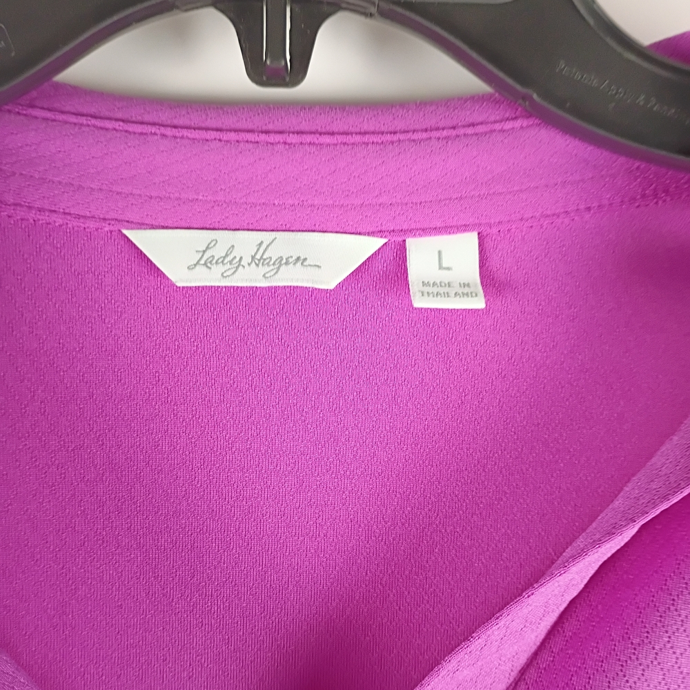 Women's Pink Polo Shirt - Picture 2 of 4